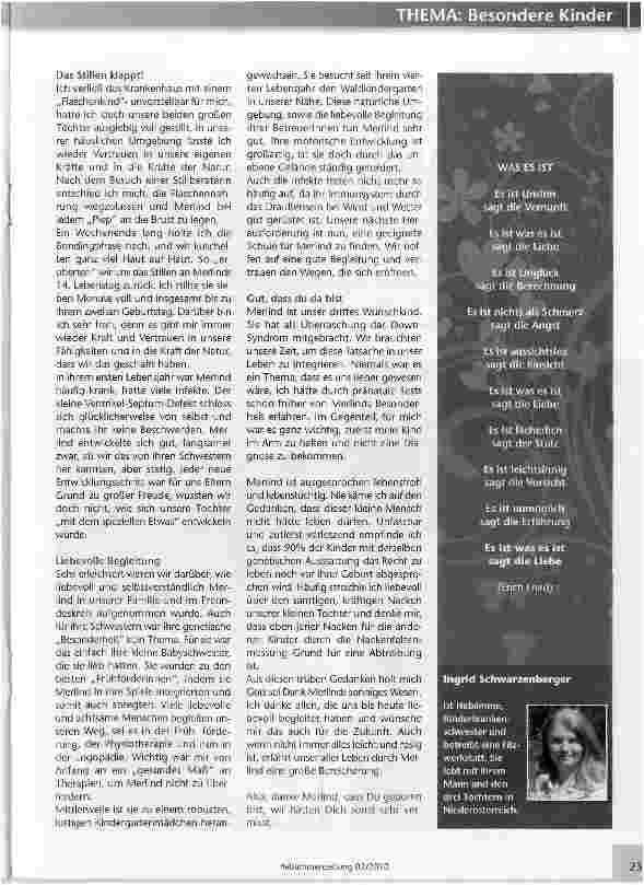 Vorschauseite 3: Unser Leben mit Merlind