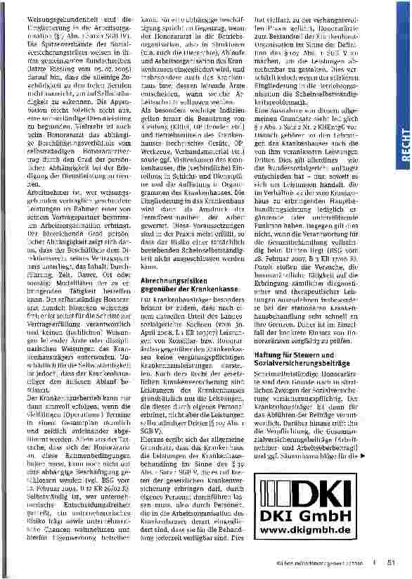 Vorschauseite 2: Krankenhäuser setzen zunehmend Honorarärzte ein