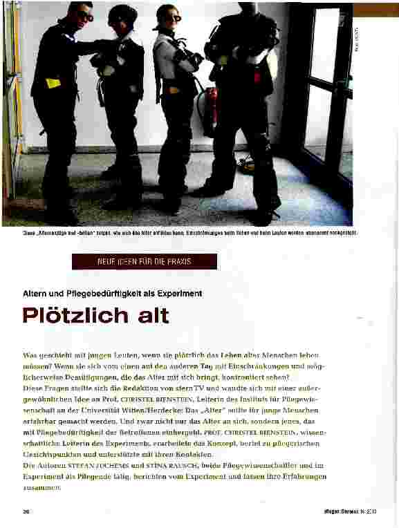 Vorschauseite 2: Plötzlich alt
