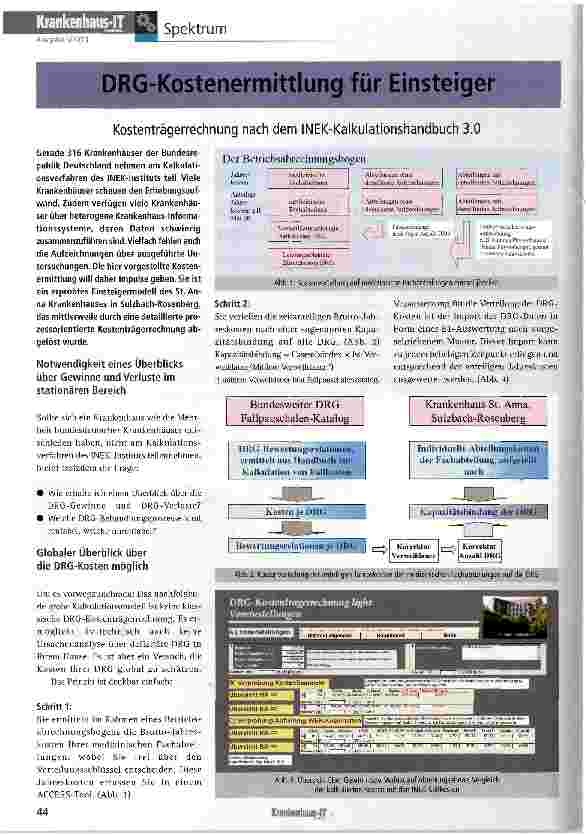 Vorschauseite 1: DRG-Kostenermittlung für Einsteiger
