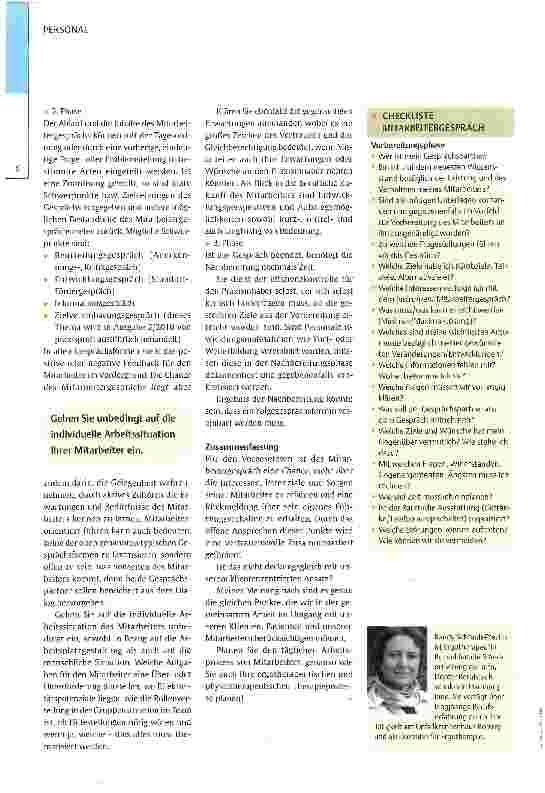 Vorschauseite 3: Klientenzentriert -mitarbeiterzentriert?