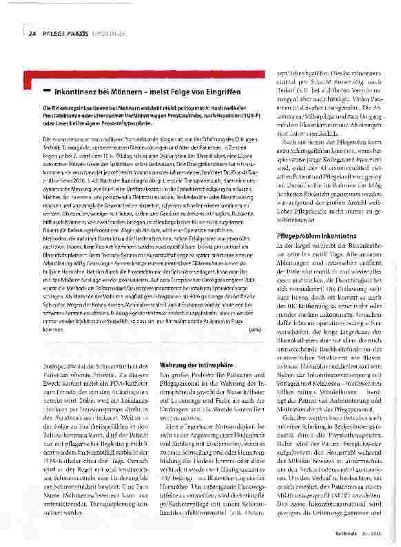 Vorschauseite 3: Prostata Ca: Wie geht „Mann damit um?