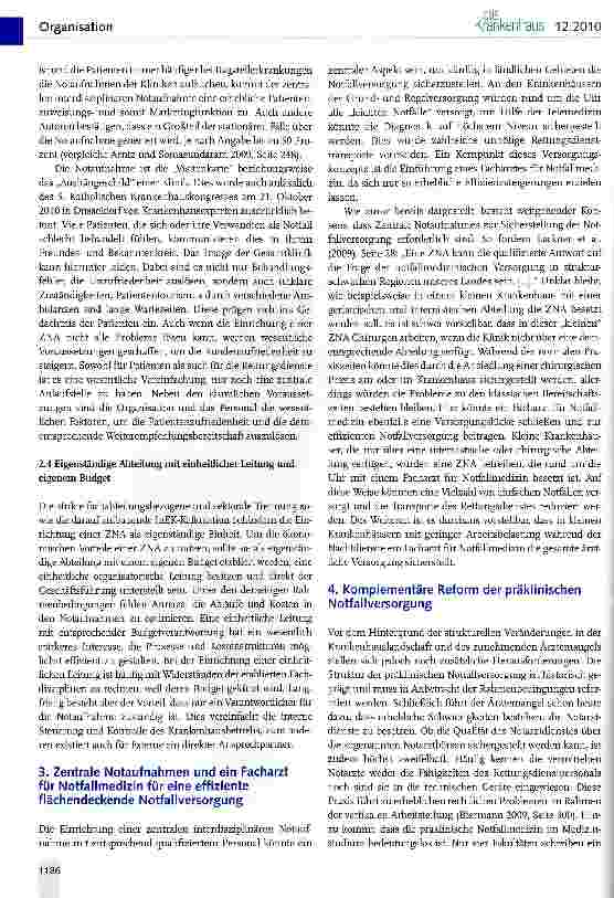 Vorschauseite 4: Sicherstellung der flächendeckenden Notfallversorgung