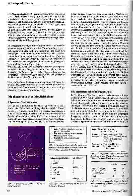 Vorschauseite 2: Die interstitielle Strahlentherapie bei der Behandlung des Mammakarzinoms