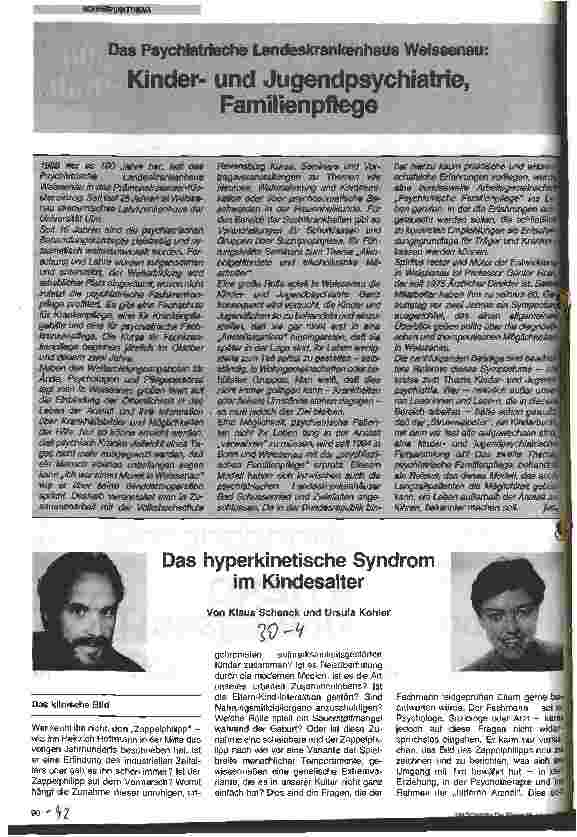 Vorschauseite 1: Das hyperkinetische Symdrom im Kindesalter
