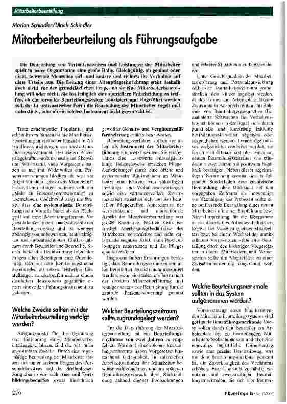 Vorschauseite 1: Mitarbeiterbeurteilung als Führungsaufgabe
