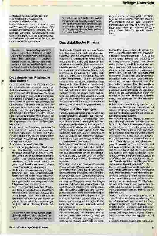 Vorschauseite 2: Lebensweltorienierung als didaktisches Prinzip für die praktische Ausbildung von Krankenpflegeschülern/innen