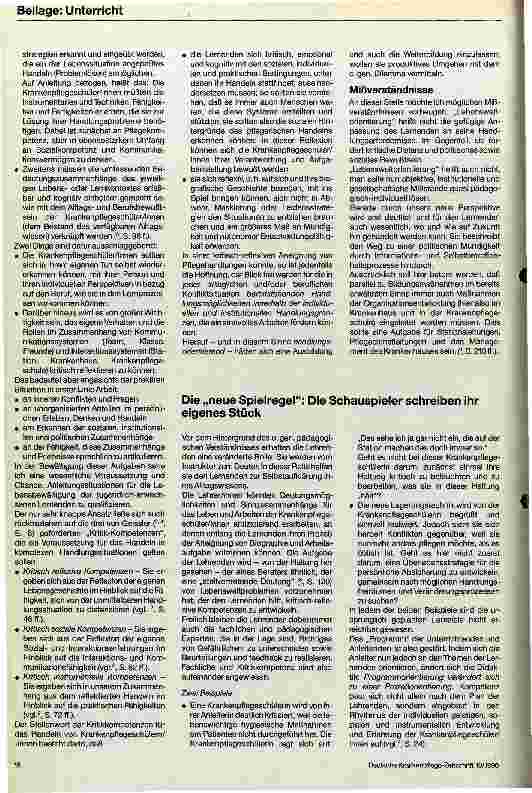 Vorschauseite 3: Lebensweltorienierung als didaktisches Prinzip für die praktische Ausbildung von Krankenpflegeschülern/innen