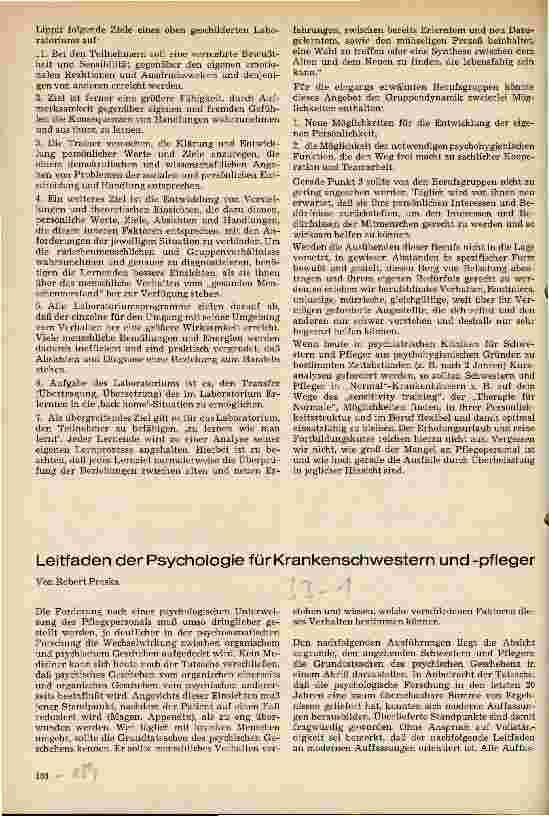 Vorschauseite 1: Leitfaden der Psychologie für Krankenschwestern und-pfleger