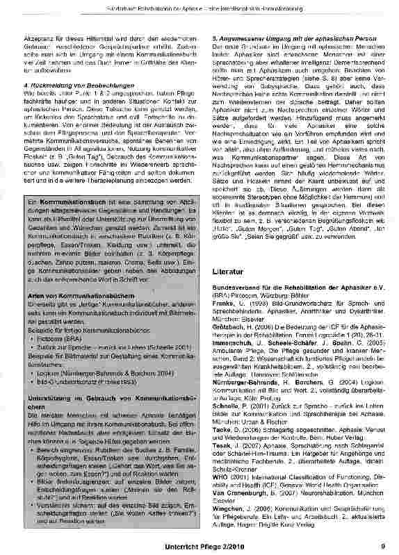 Vorschauseite 4: Rehabilitation bei Aphasie - eine interdisziplinäre Herausforderung
