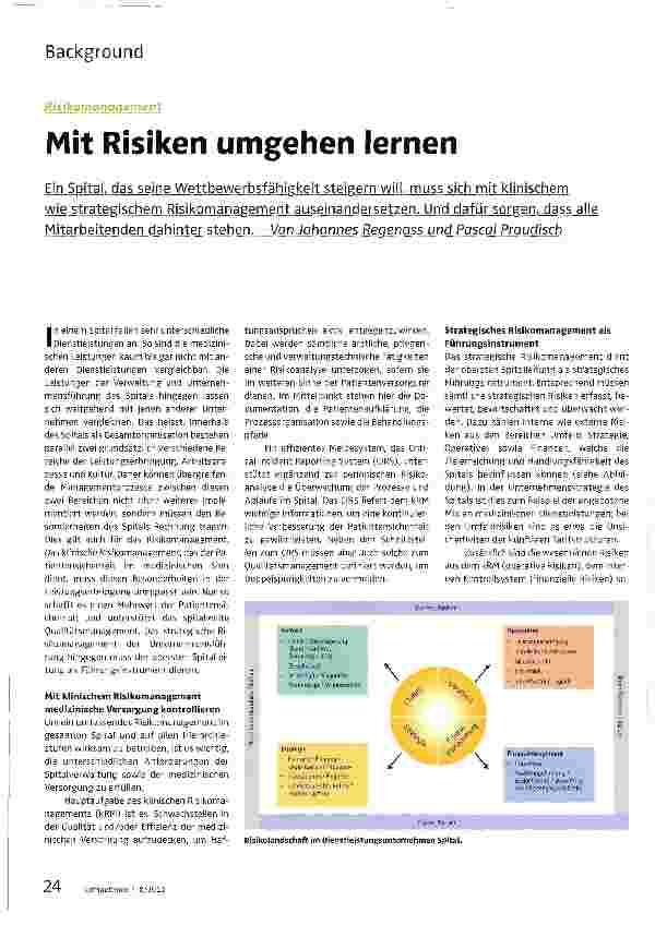 Vorschauseite 1: Mit Risiken umgehen lernen
