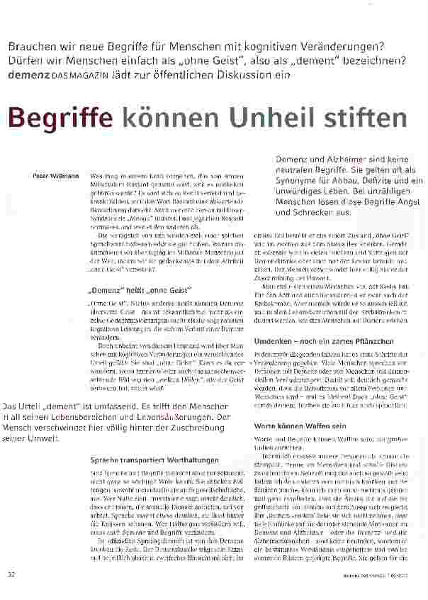 Vorschauseite 1: Begriffe können Unheil stiften