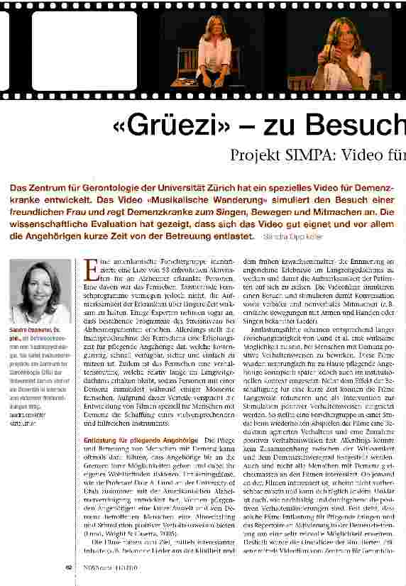 Vorschauseite 1: Grüezizu Bescuh per Video