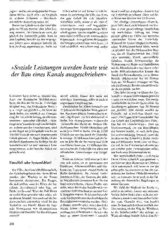 Vorschauseite 3: Soziale Arbeit zwischen Geschäft und Auftrag Der Skandal um die Treberhilfe Berlin sollte zum Umdenken anregen
