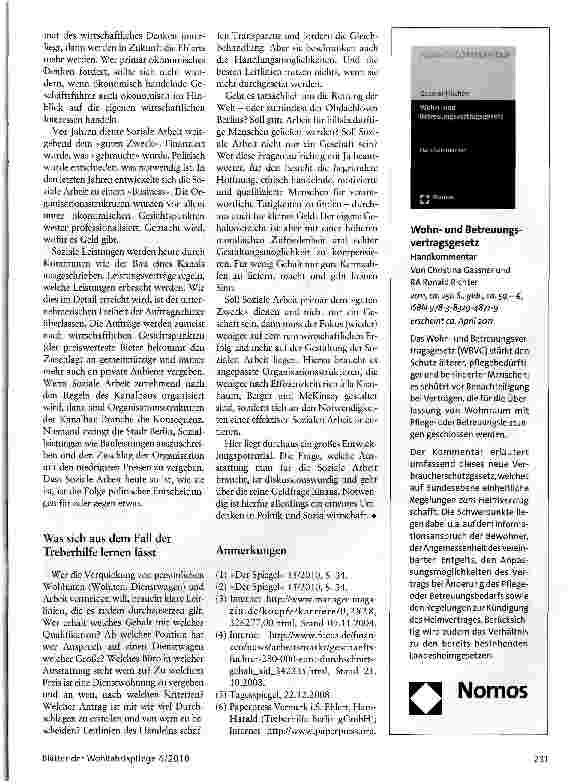 Vorschauseite 4: Soziale Arbeit zwischen Geschäft und Auftrag Der Skandal um die Treberhilfe Berlin sollte zum Umdenken anregen