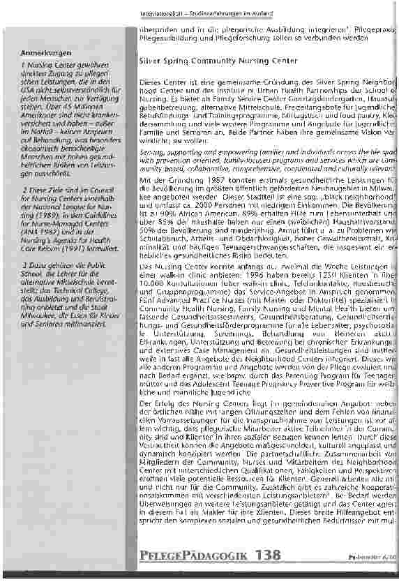 Vorschauseite 2: Nurse Case Mangement am Beispield der Nursing Center in den USA