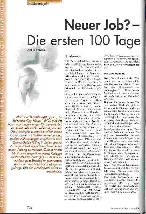 Vorschauseite 1: Neuer Job? - Die ersten 100 Tage