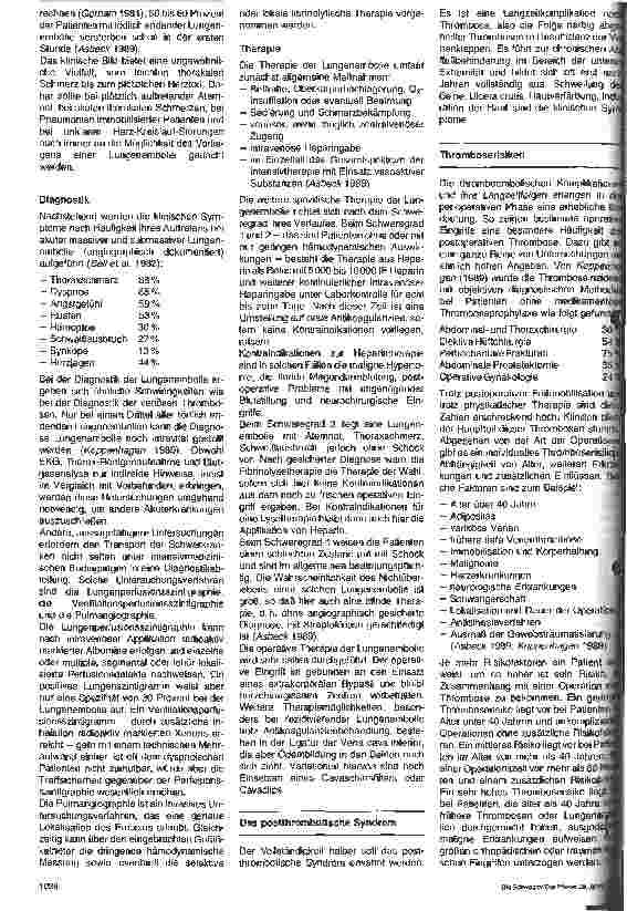 Vorschauseite 3: Thromboemolische Komplikationen und ihre Bedeutung für die operative Praxis