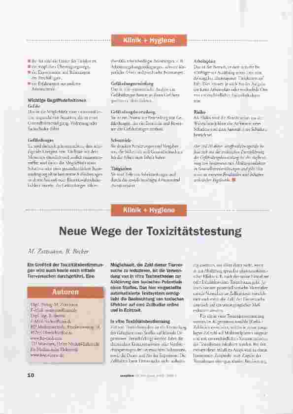 Vorschauseite 6: Gesundheitsschutz, Arbeitsschutz und Arbeitssicherheit bei der Aufbereitungvon Medizinprodukten Teil 2: Das duale Arbeitsschutzsystem im Kontext