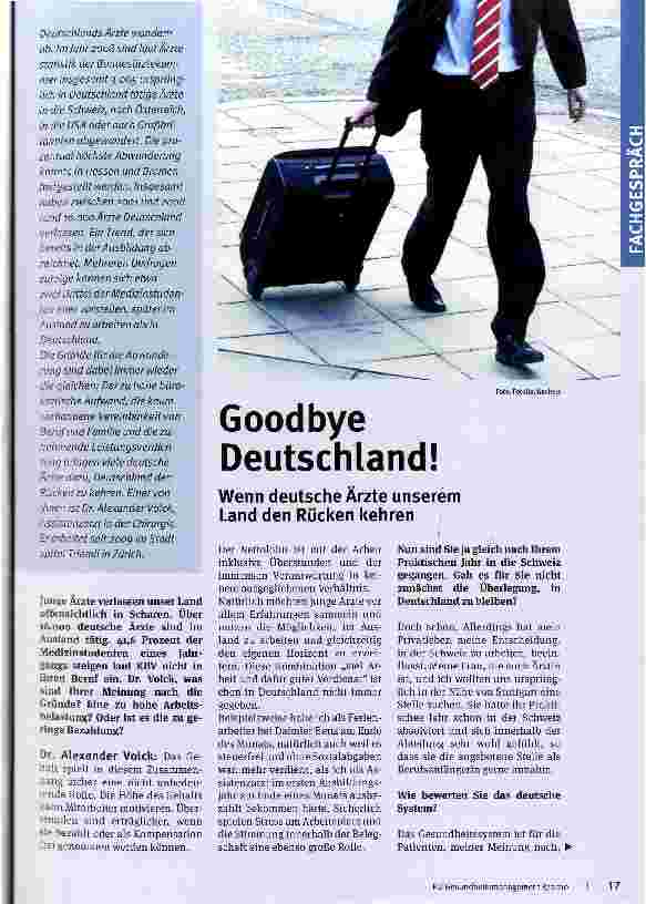 Vorschauseite 1: Goodbye Deutschland!