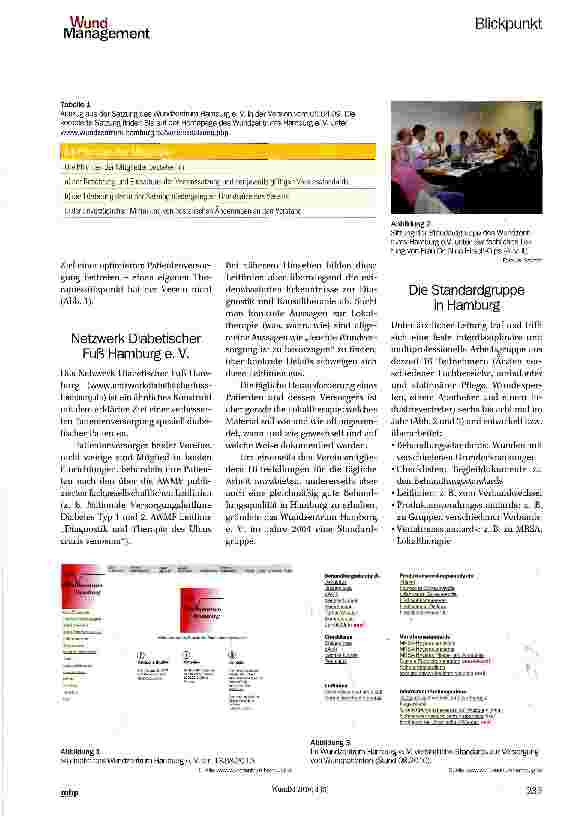 Vorschauseite 2: Spielregeln in der Wundversorgung am Beispiel des Wundzentrums Hamburg e. V. unddes Netzwerkes Diabetischer Fuß Hamburg e. V.