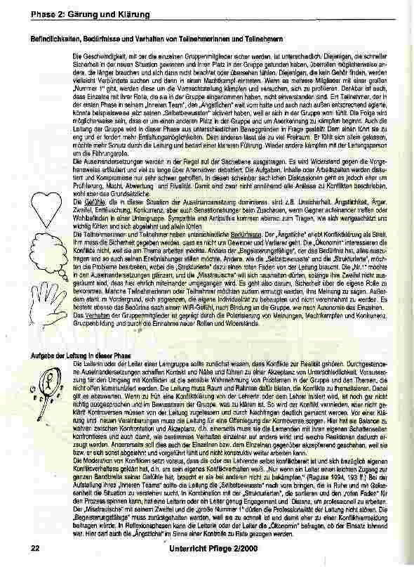 Vorschauseite 4: Mit Störungen und Konflikten in einer Gruppe umgehen: Gärung und Klärung