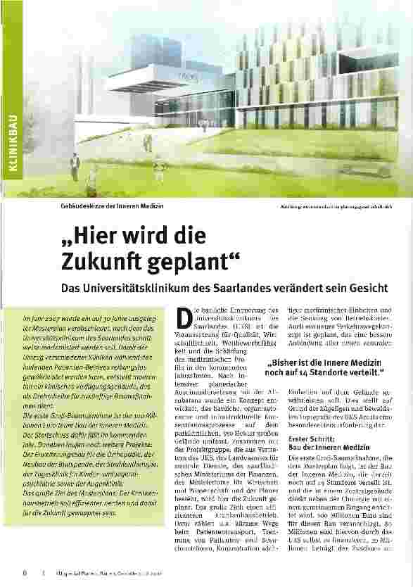 Vorschauseite 1: Hier wird die Zukunft geplant