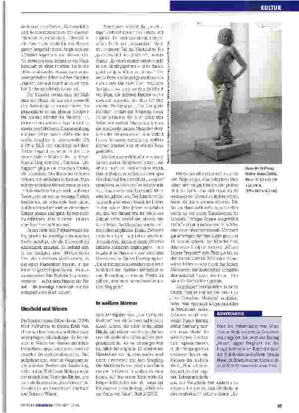Vorschauseite 2: Marc Quinn: Dualismus des Lebens