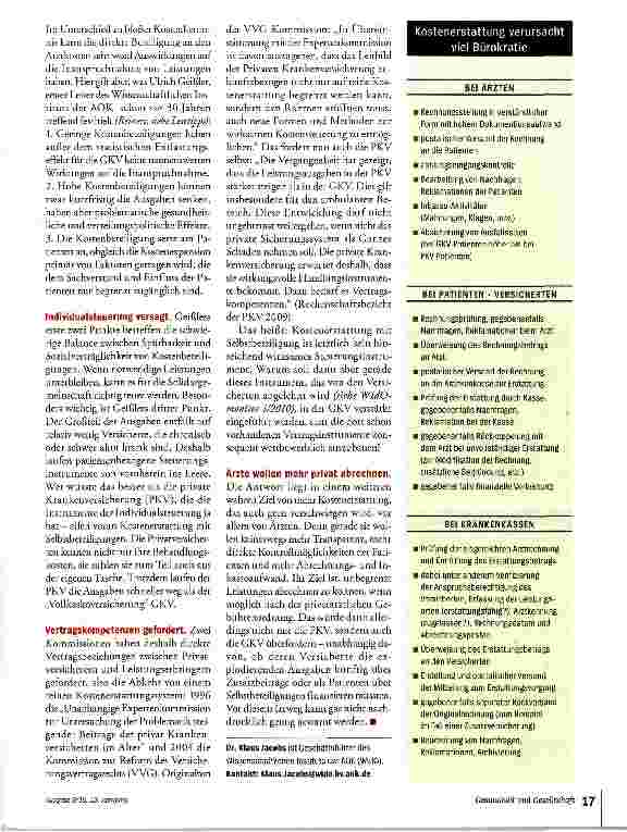 Vorschauseite 2: Heilsbringer Kostenerstattung?