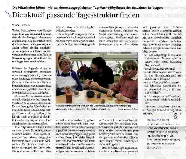 Vorschauseite 1: Die aktuell passende Tagesstruktur finden