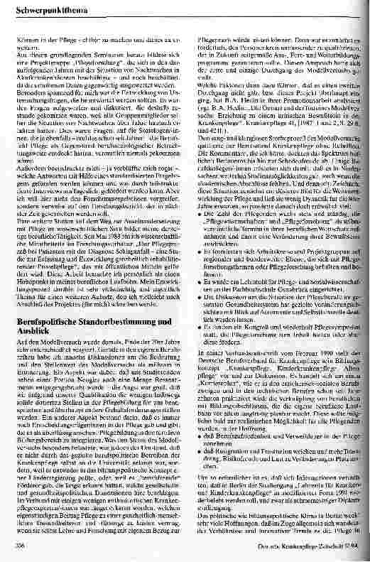 Vorschauseite 6: Der Modellstudiengang für Lehrer/innen für Krankenund Kinderkrankenpflege an der Freien Universität Berlin