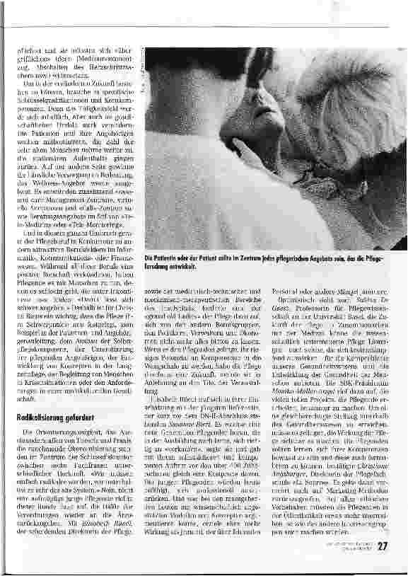 Vorschauseite 4: Aufbruch aus der Auftragsfinsternis Internationales Pflegesymposium