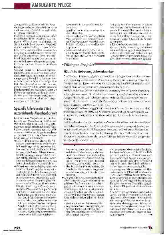 Vorschauseite 5: Reflexion der häuslichen Betreuung in Spannungsfeldern Pflege von Menschen mit AIDS