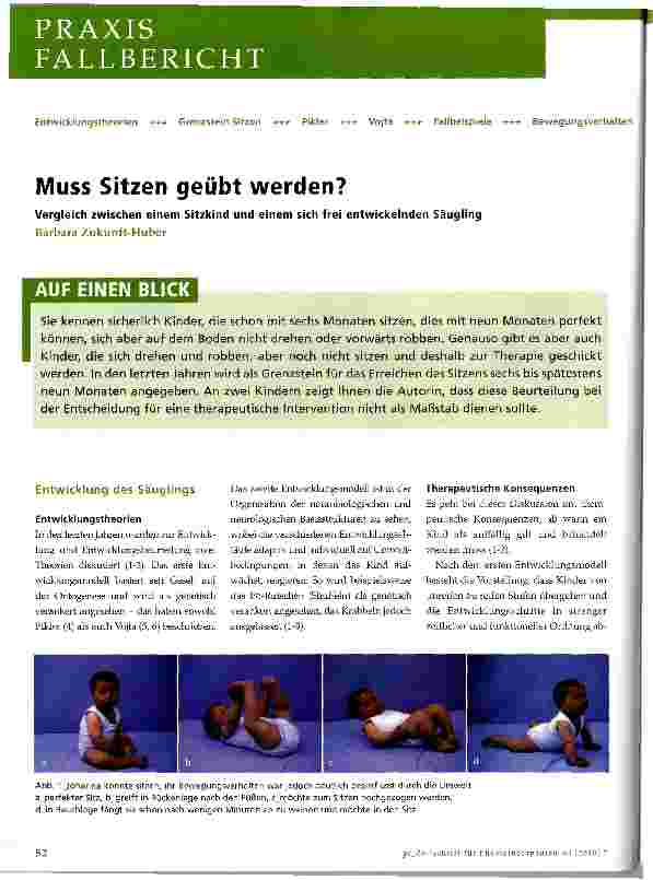 Vorschauseite 1: Muss Sitzen geübt werden?