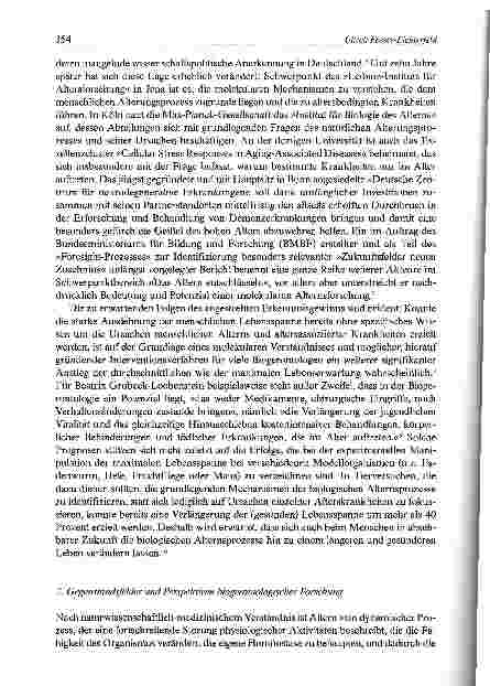 Vorschauseite 4: Biogerontologie und molekulare Medizin