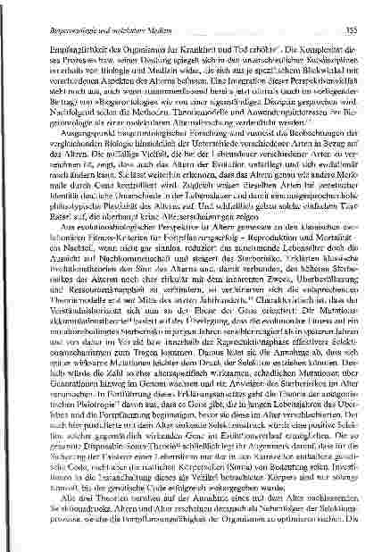Vorschauseite 5: Biogerontologie und molekulare Medizin
