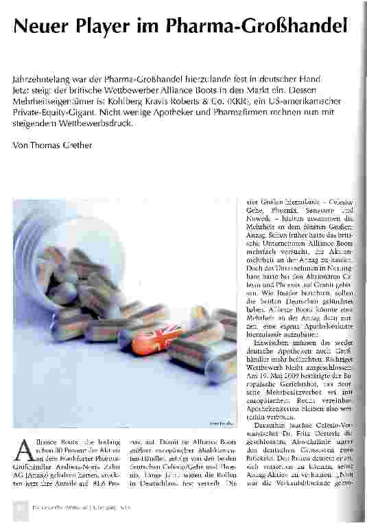 Vorschauseite 1: Neuer Player im Pharma-Großhandel