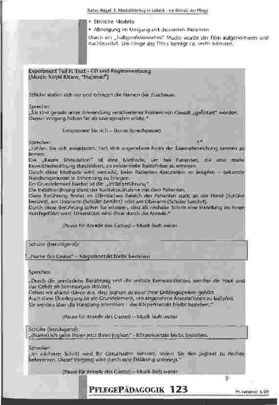 Vorschauseite 3: 5. Medizinfilmtag in Lübeck - ein Beitrag der Pflege