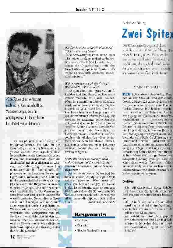 Vorschauseite 1: Zwei Spitex-Dienste im Vergleich Bedarfsabklärung