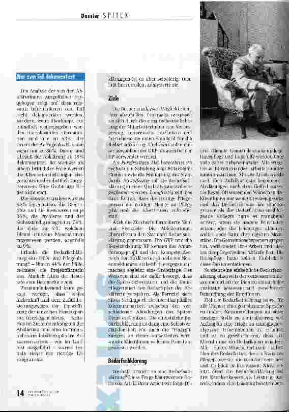 Vorschauseite 3: Zwei Spitex-Dienste im Vergleich Bedarfsabklärung