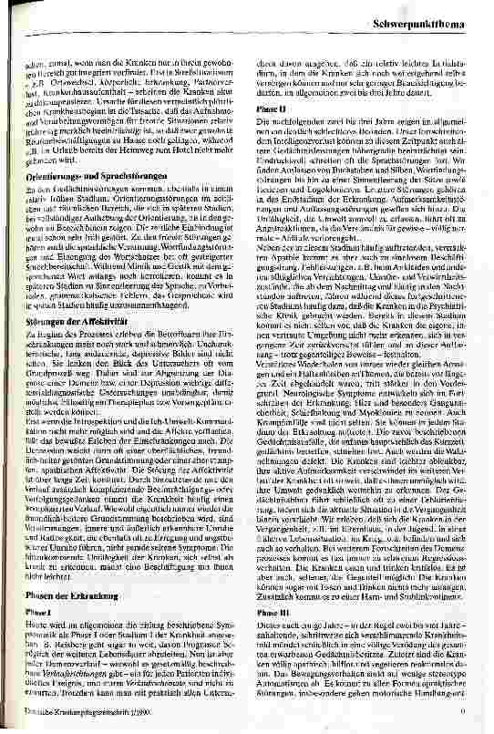Vorschauseite 2: Die Alzheimersche Krankheit Verlauf und therapeutische Möglichkeiten
