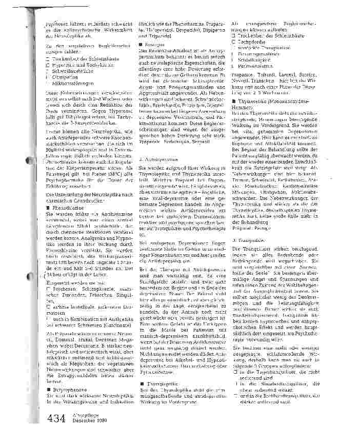 Vorschauseite 2: Psychopharmaka Wirkung und Nebenwirkungen