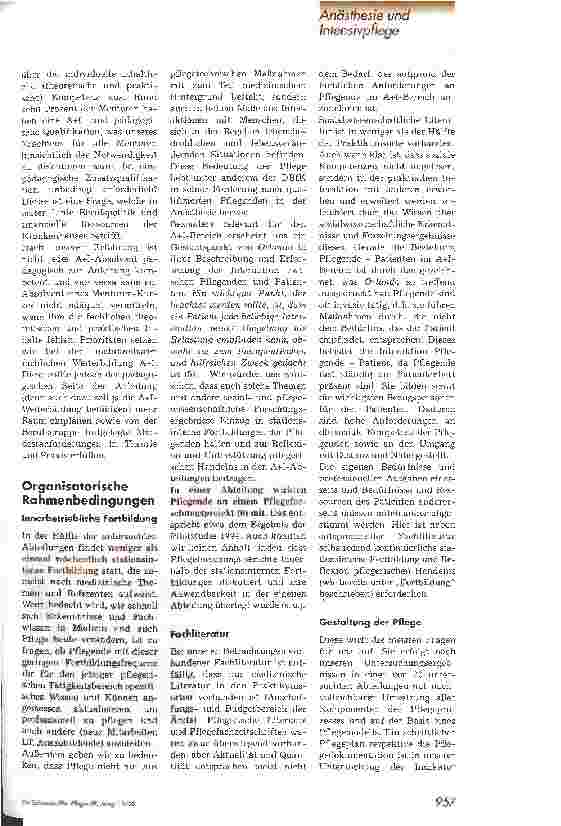 Vorschauseite 3: Die Fachweiterbildung A+I hat ihre Grenzen