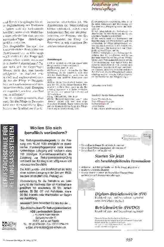 Vorschauseite 5: Die Fachweiterbildung A+I hat ihre Grenzen