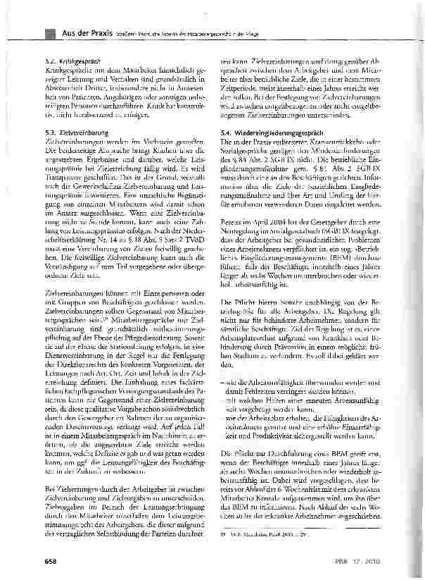 Vorschauseite 4: Rechtliche Aspekte des Mitarbeitergesprächs in der Pflege