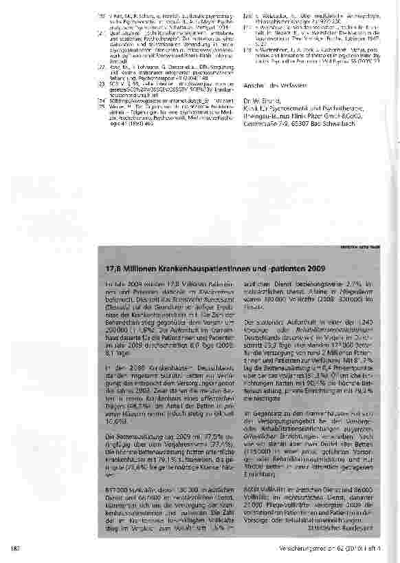 Vorschauseite 3: Kriterien zur Indikation einer stationären psychosomatischen Behandlung (III)