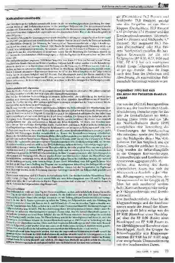 Vorschauseite 3: Kalkulation von herzchirurgischen Fallpauschalen Aktuelle Studie überprüft die bundesweiten Bewertungsrelationen