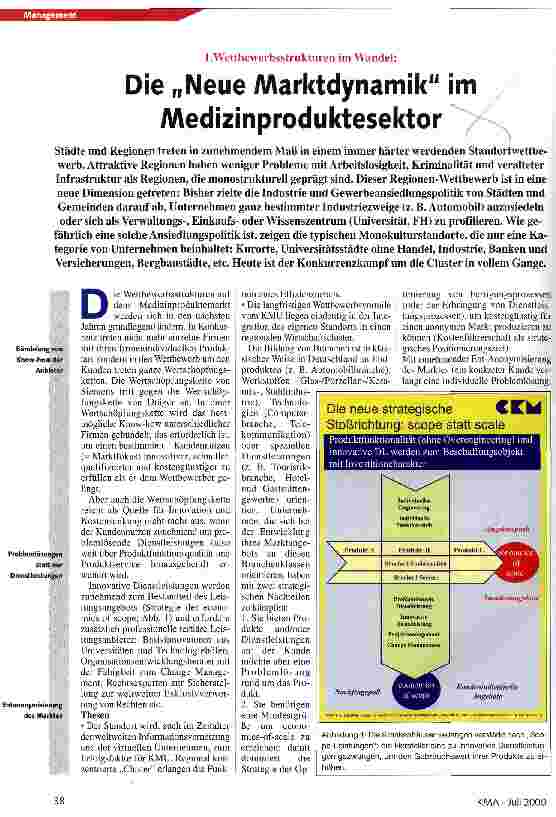 Vorschauseite 1: Die Neue Marktdynamik im Medizinproduktesektor