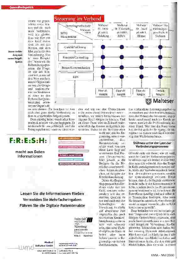 Vorschauseite 2: Vom gemeinnützigen Verein zum zukunftsorientierten Wirtschaftsunternehmen im Gesundheitswesen
