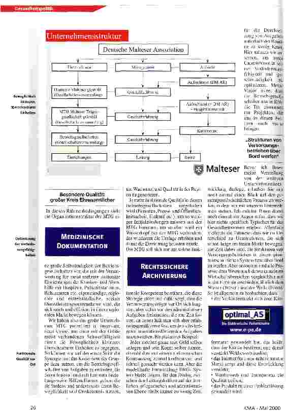 Vorschauseite 4: Vom gemeinnützigen Verein zum zukunftsorientierten Wirtschaftsunternehmen im Gesundheitswesen